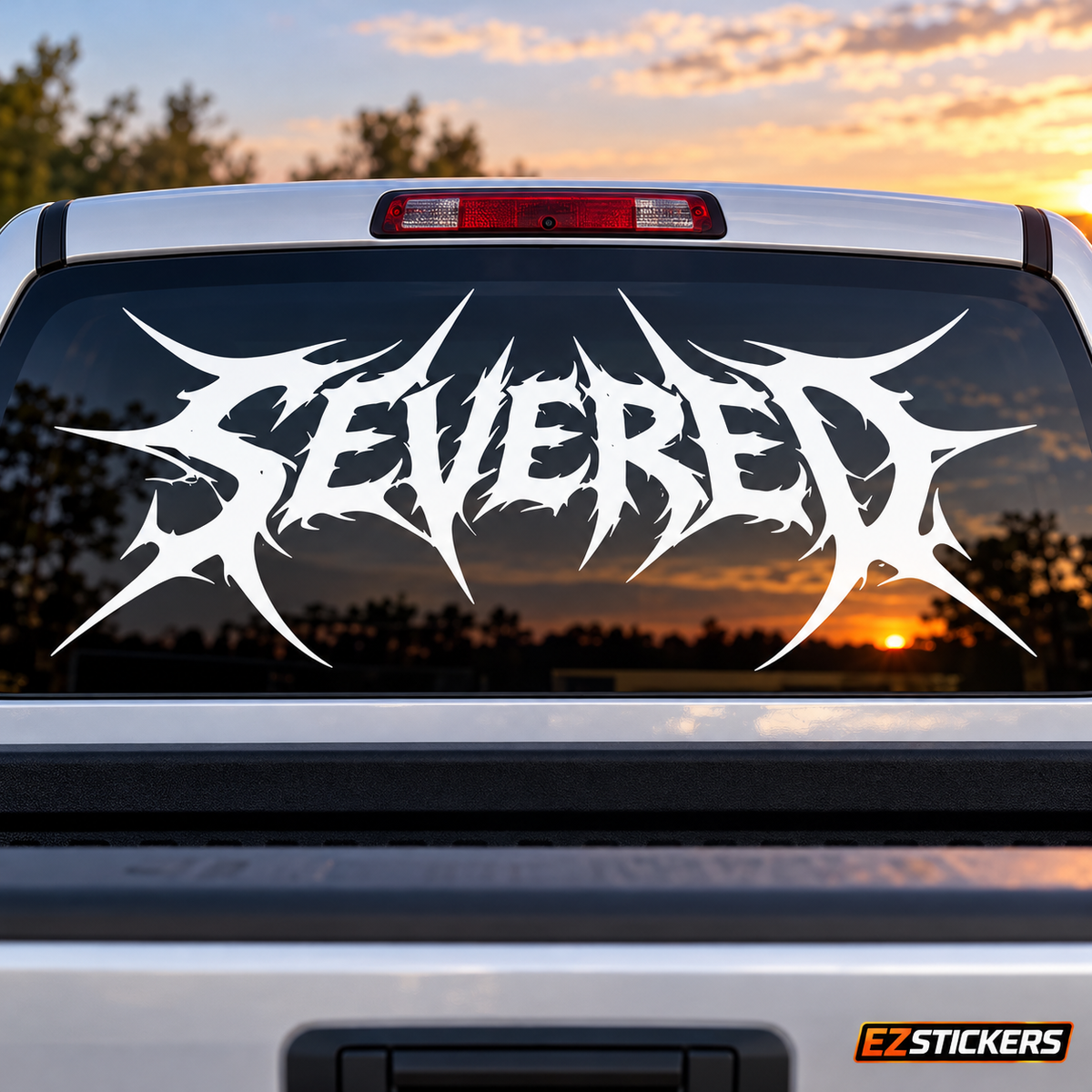 Custom Decal Severed — EZSTICKERS reference-accurate product image
