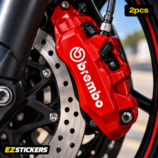 Brembo Brake Caliper Stickers | 2pcs Vinyl Decal Set — EZSTICKERS reference-accurate product image