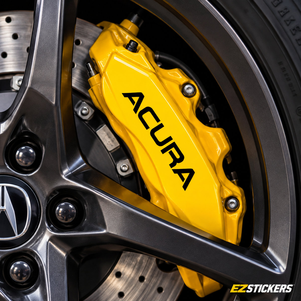 Acura Brake Caliper Decal — EZSTICKERS reference-accurate product image