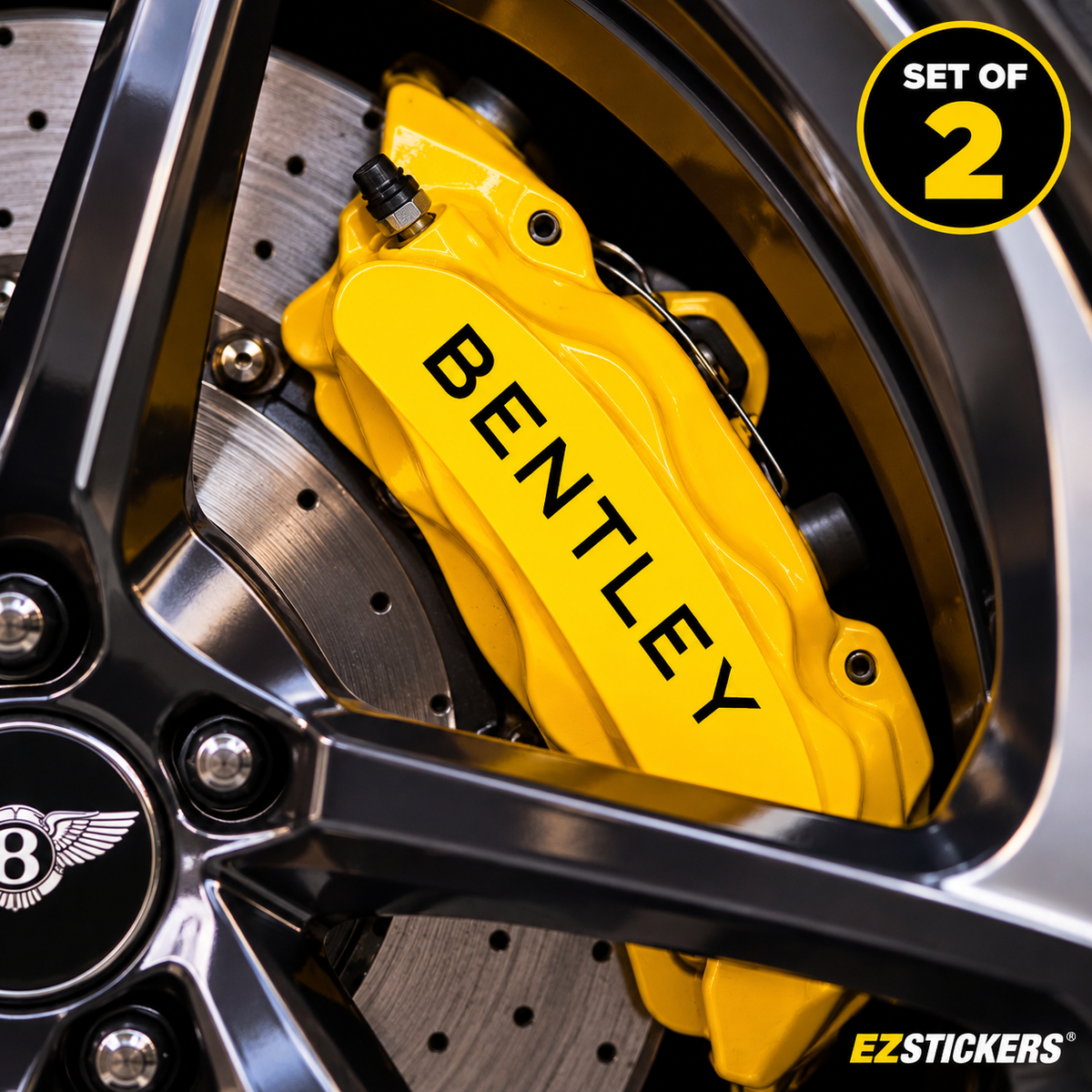 Bentley Brake Caliper Decal [Set of 2] — EZSTICKERS reference-accurate product image