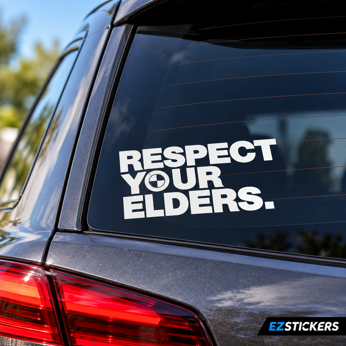 BMW Respect Your Elders 6" Vinyl Decal | Clearance — EZSTICKERS reference-accurate product image