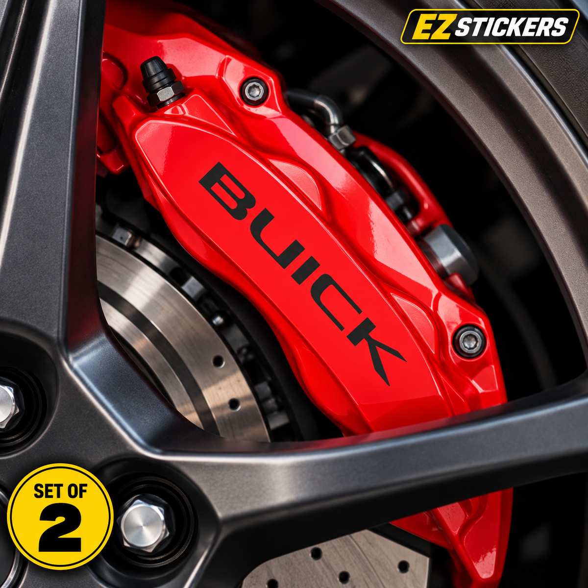 Buick Brake Caliper Decal [Set of 2] — EZSTICKERS reference-accurate product image