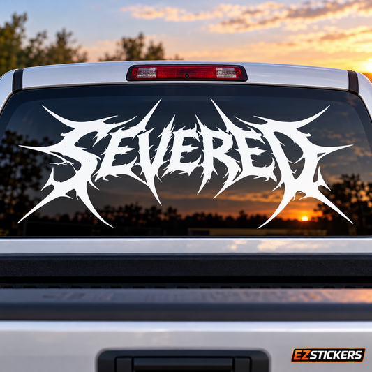 Custom Decal Severed — EZSTICKERS reference-accurate product image