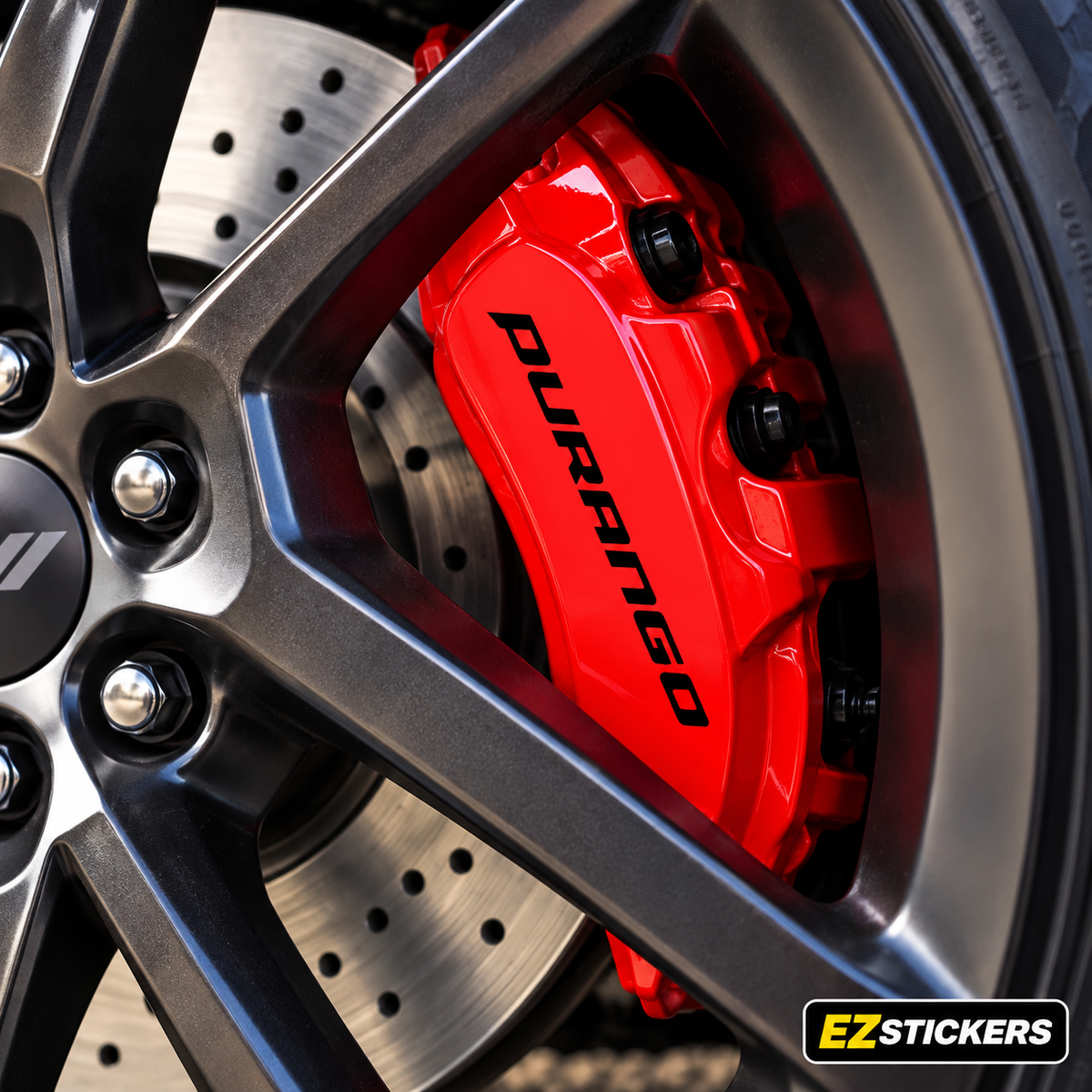 Dodge Durango Brake Caliper Stickers | Vinyl Decal Set — EZSTICKERS reference-accurate product image