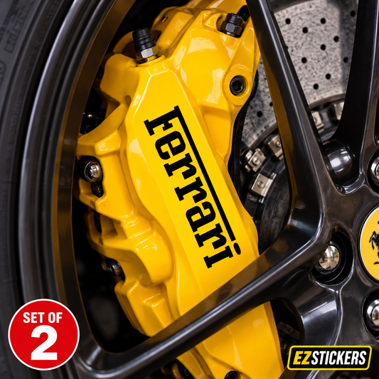Ferrari Brake Caliper Decal [Set of 2] — EZSTICKERS reference-accurate product image