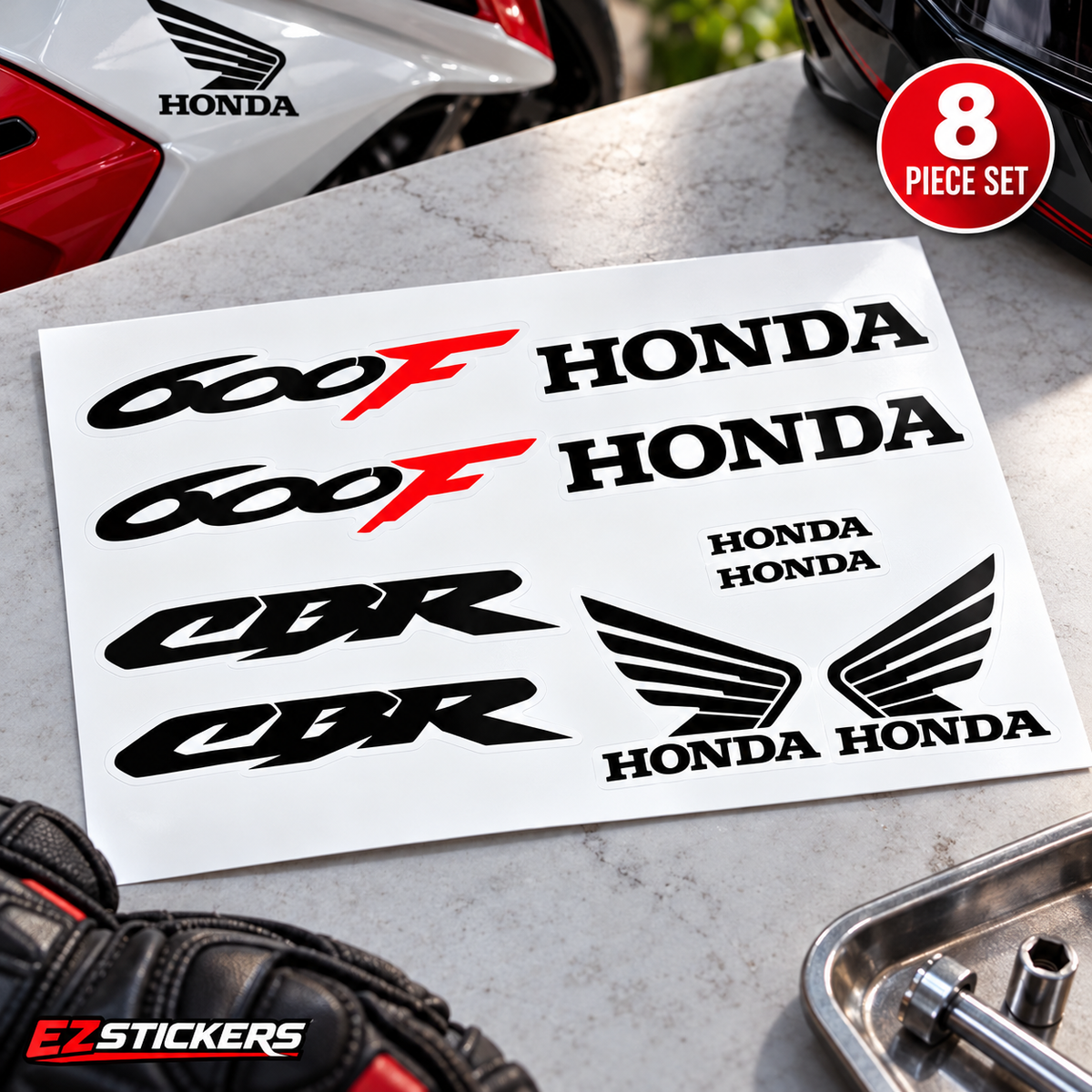 Honda CBR 600F Decal Vinyl Stickers Set — EZSTICKERS reference-accurate product image