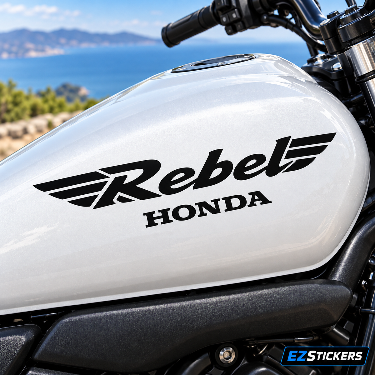 Decals Vinyl Sticker Graphics Kit Fits Honda Motorcycles — EZSTICKERS reference-accurate product image