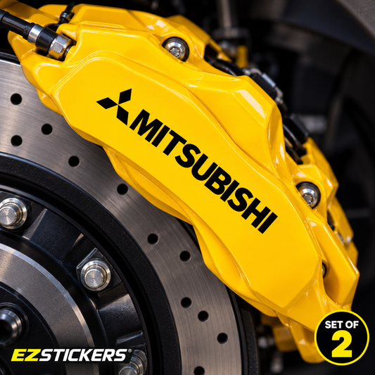 Mitsubishi Brake Caliper Decal [Set of 2] — EZSTICKERS reference-accurate product image