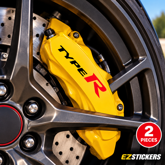 Type R Brake Caliper Decal [Set of 2] — EZSTICKERS reference-accurate product image